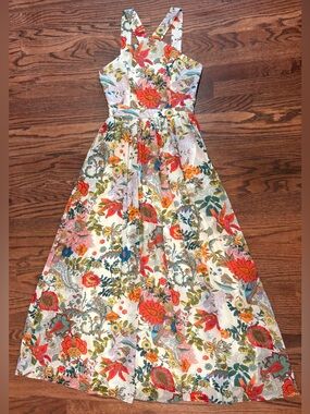 Lulus Lilja Cream Floral Print Maxi Dress
